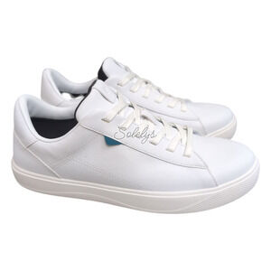 Vessi Soho Mens 9 Womens 10 Ivory White Waterproof Knit Vegan Leather Sneaker